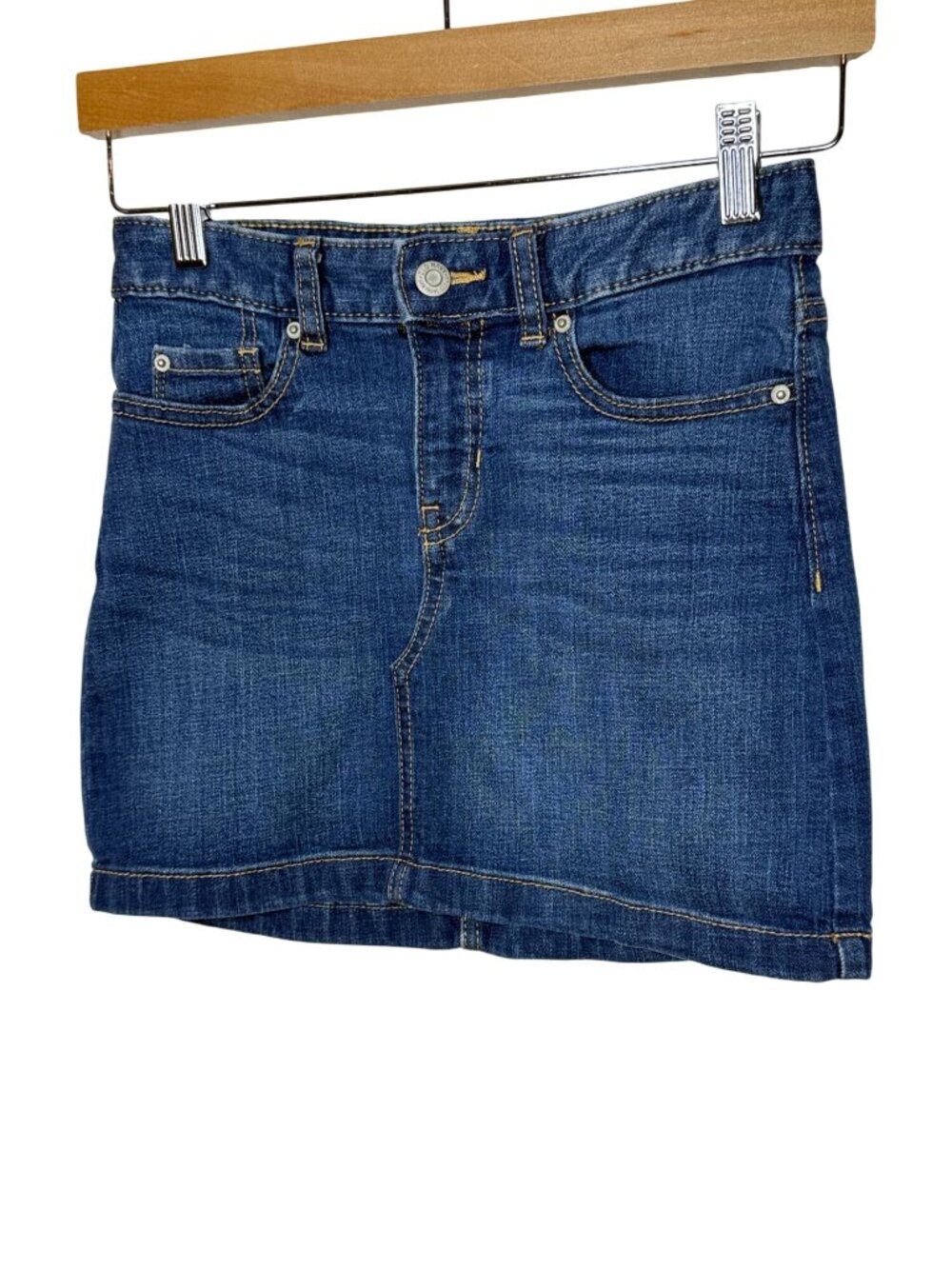 Old Navy Girls Size 12 Blue Denim Skirt Stretch